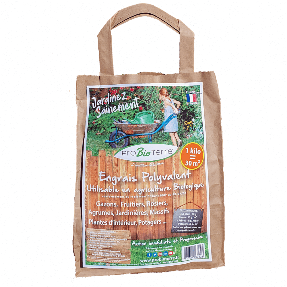 Engrais naturel jardin ProBioTerre 1 kg